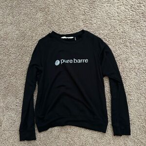 Pure Barre Black Crew Neck Sweater